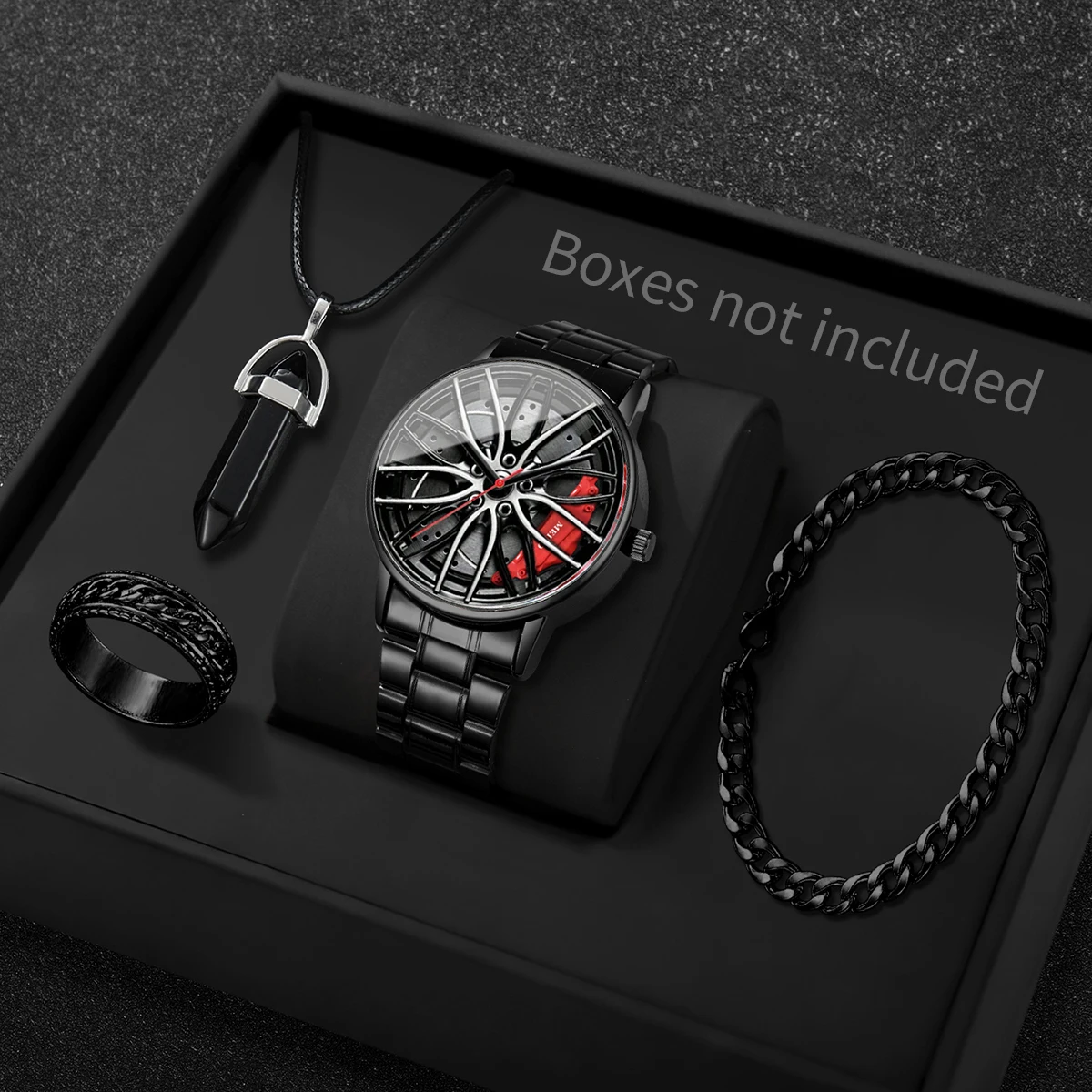 Luxury Watch Organizer For Men - Набор из 4 модных мужских спортивных