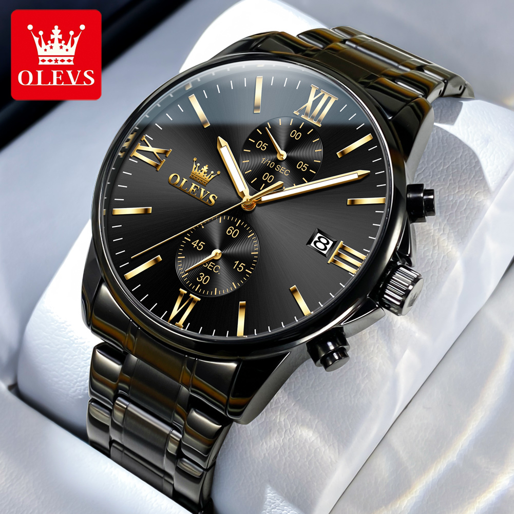 Luxury Watch Affordable - OLEVS 2886 Классические черные кварцевые часы