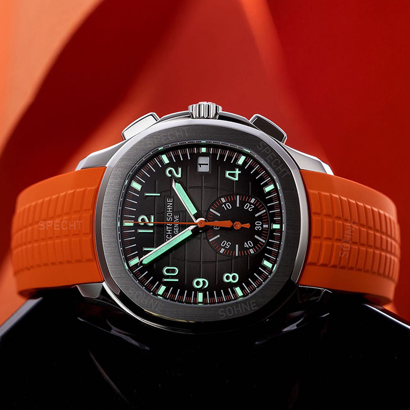 Luxury Watch Rubber Strap - Повседневные модные спортивные мужские кварцевые часы