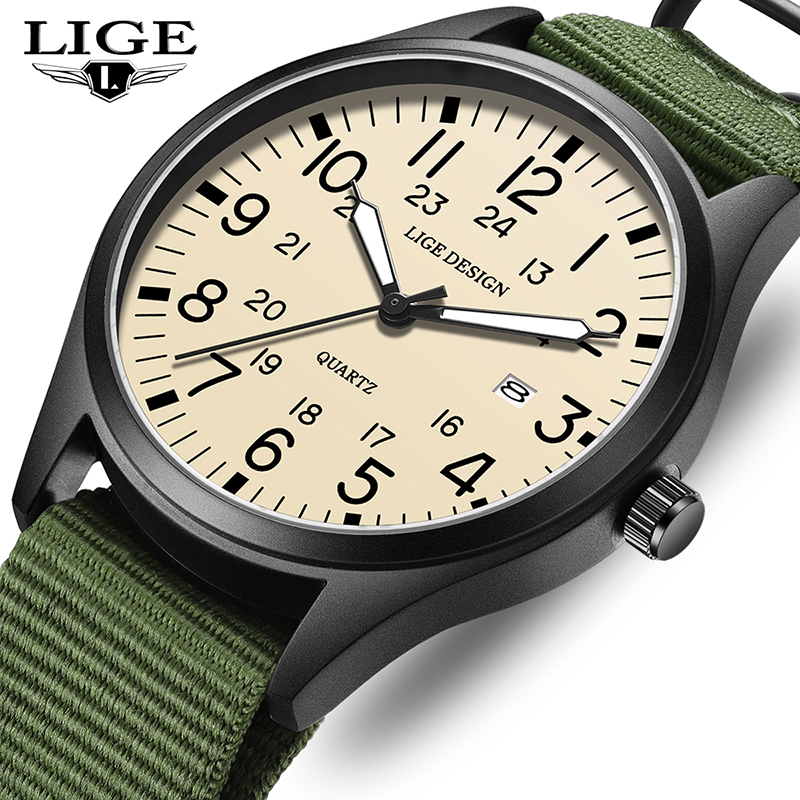 Luxury Watch Men - LIGE 2025 ТОП НОВЫЕ кварцевые наручные