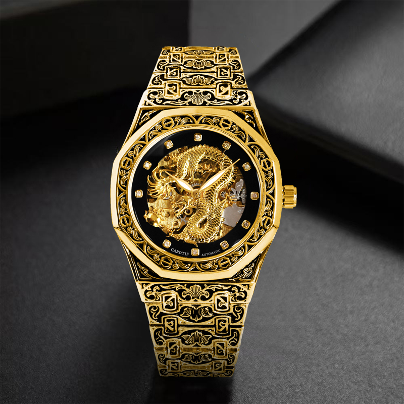 Мужские черные и золотые винта – обзор и цена Luxury Watch Gold And Black
