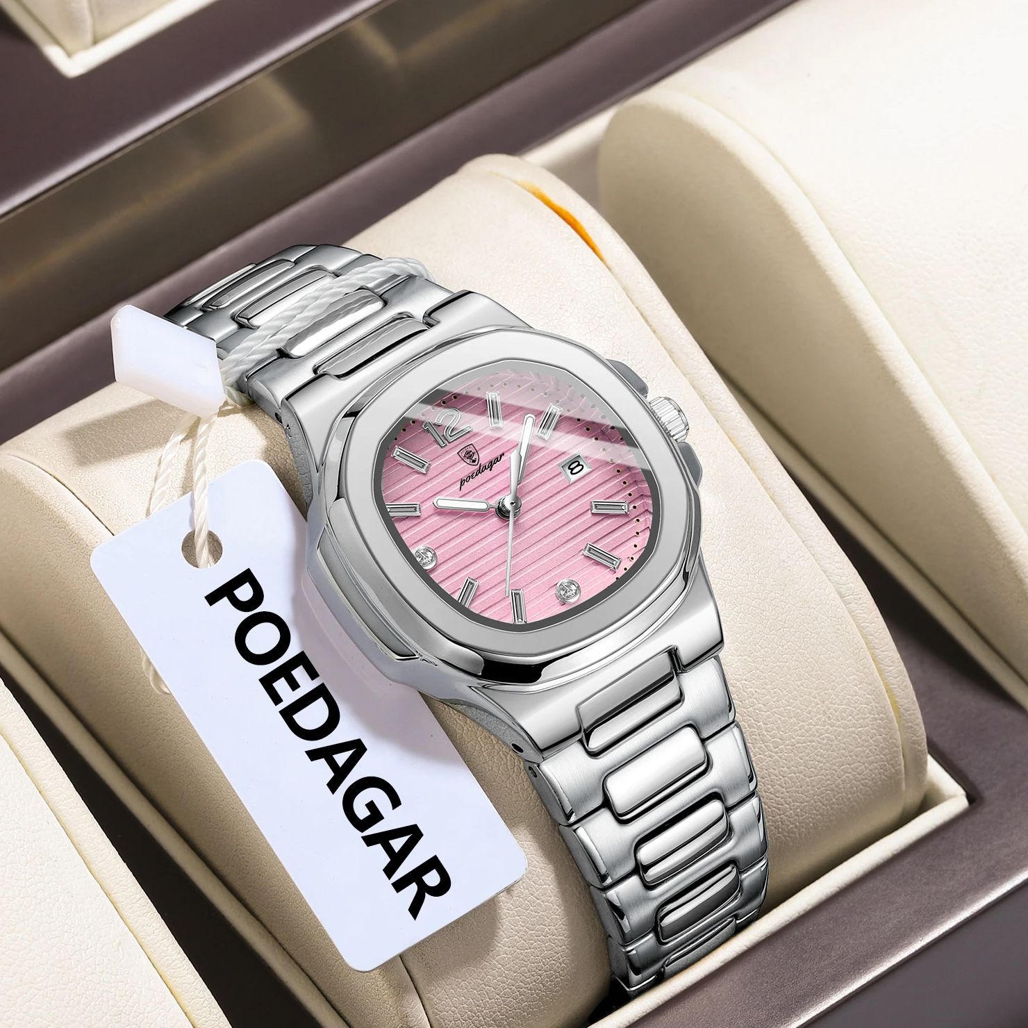 POEDAGAR квадратные модные жен – обзор и цена Luxury Watch Female