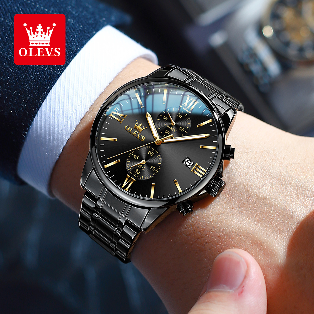OLEVS 2886 Классические черные – обзор и цена Luxury Watch Affordable