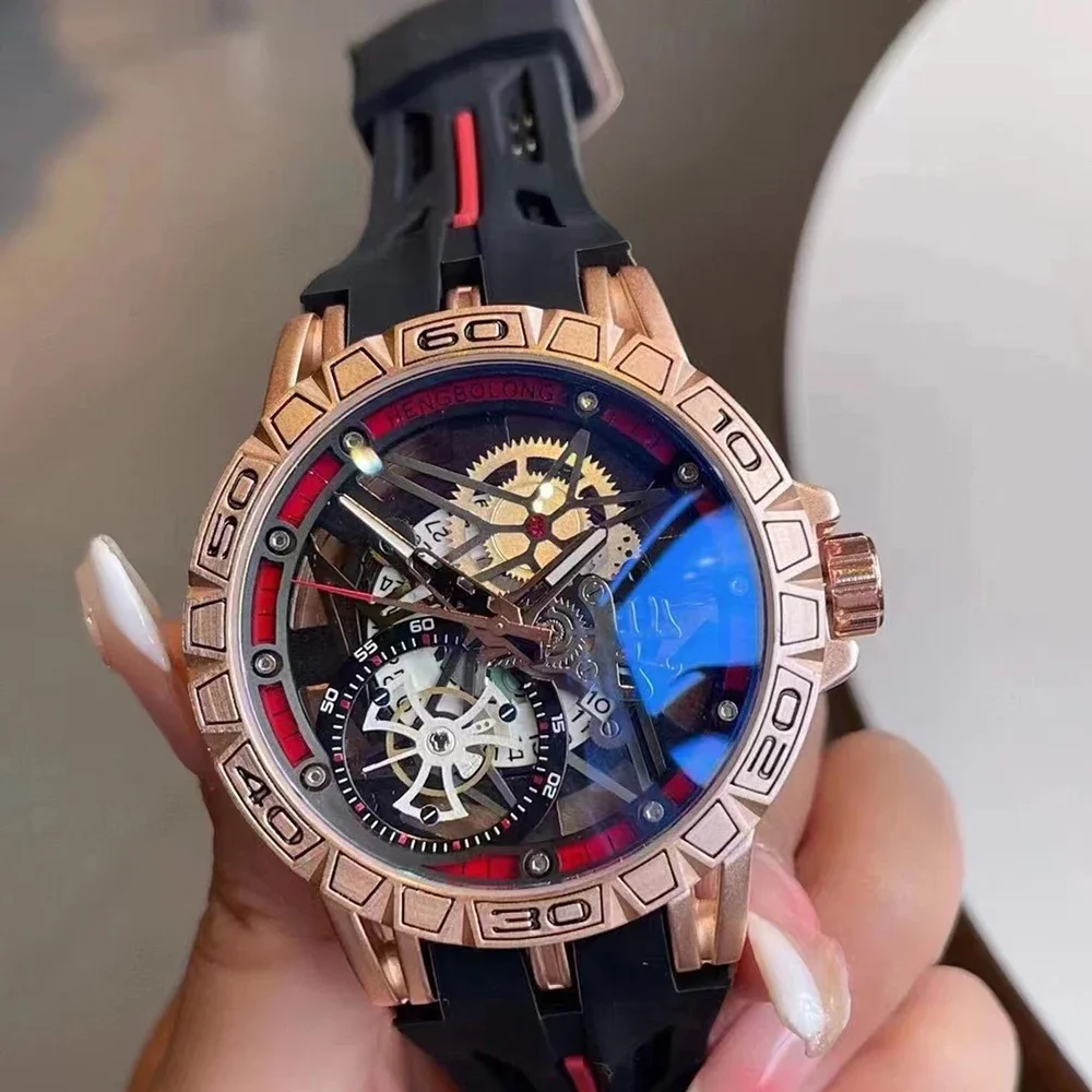 Мужские 3D кварцевые часы клас – обзор и цена Luxury Watch Rubber Strap