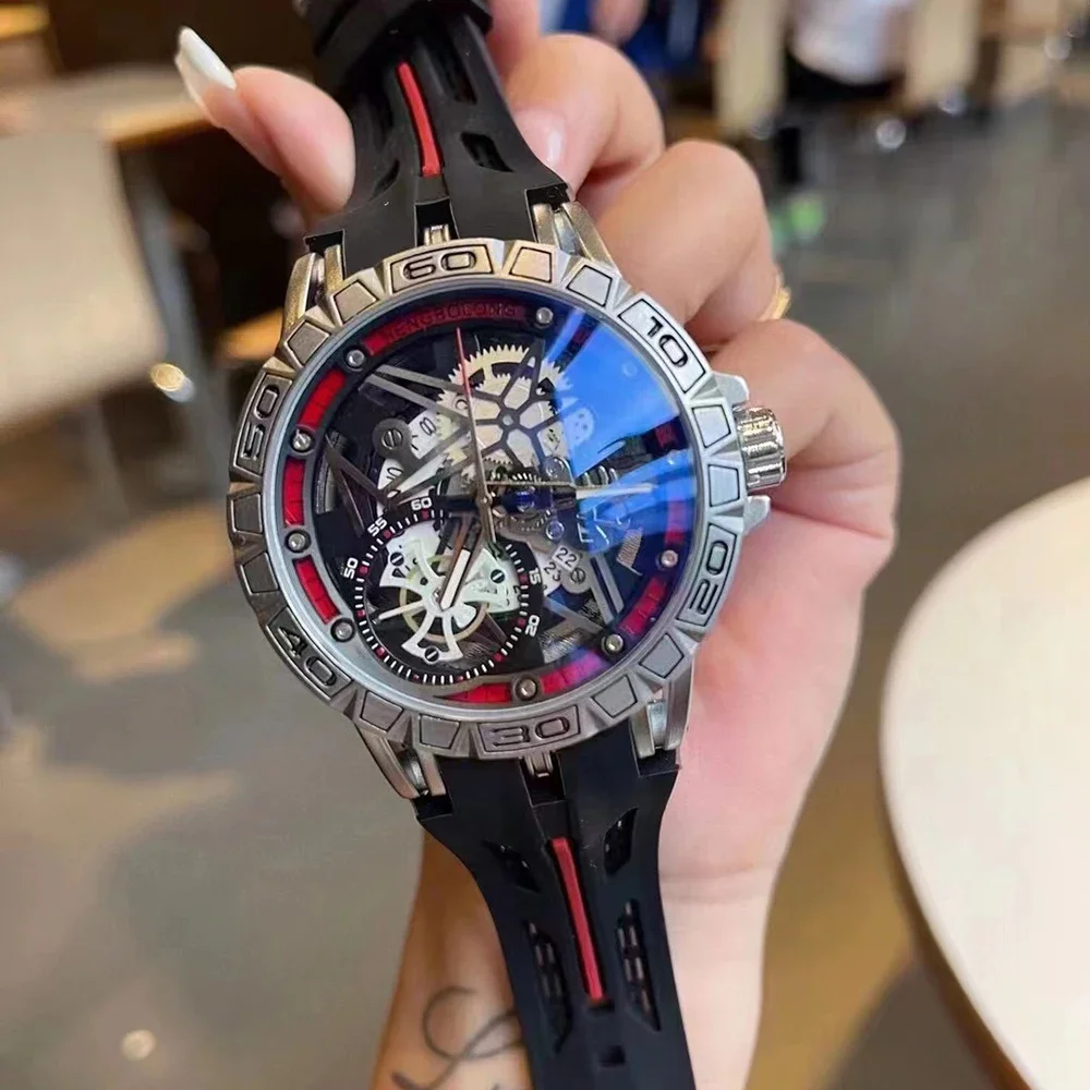 Мужские 3D кварцевые часы клас – обзор и цена Luxury Watch Rubber Strap