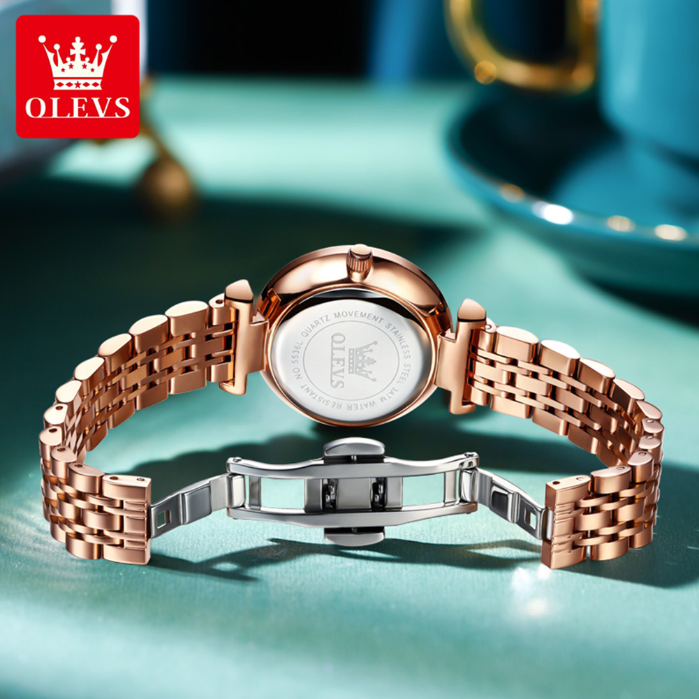 OLEVS 5536 Брендовые красивые  – обзор и цена Luxury Watch Lady