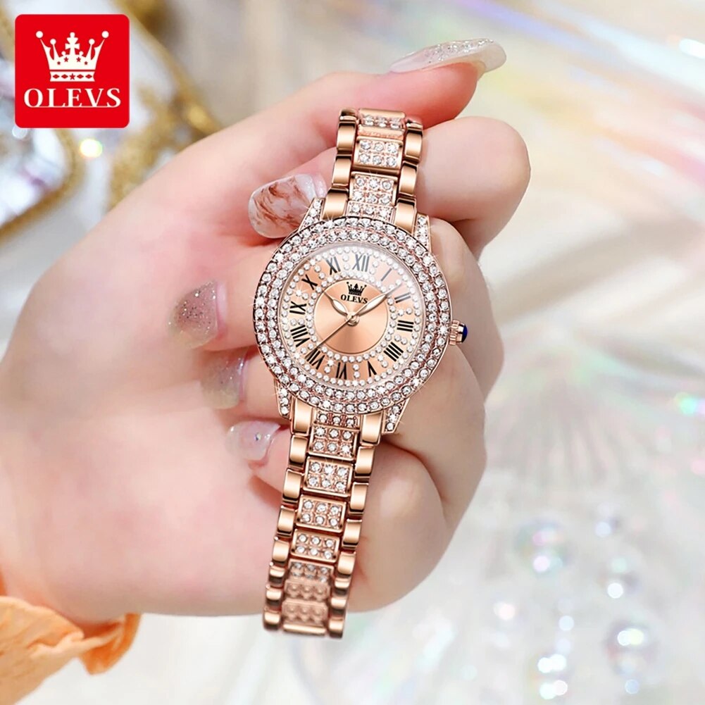 Женские кварцевые часы с брилл – обзор и цена Luxury Watch Female