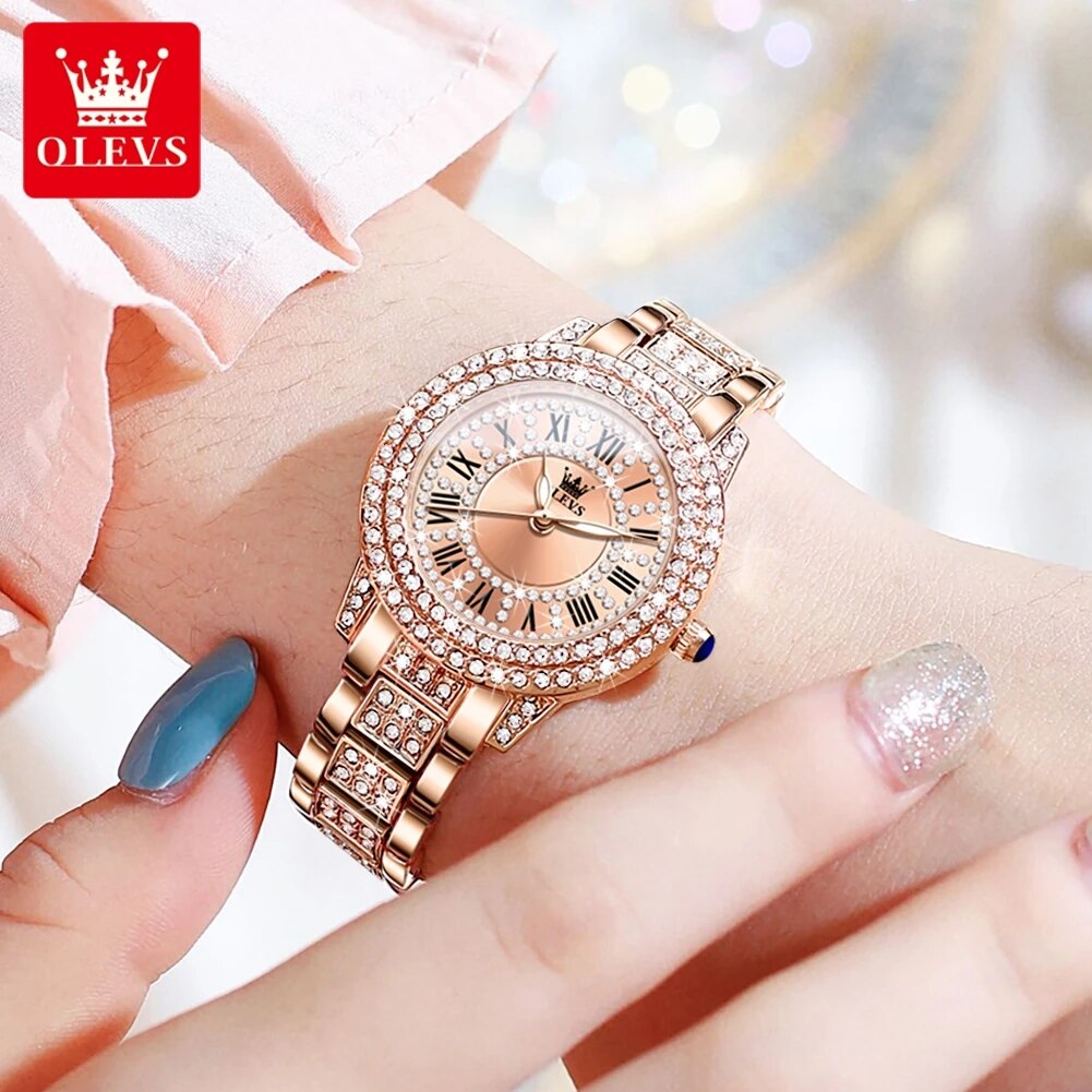 Женские кварцевые часы с брилл – обзор и цена Luxury Watch Female