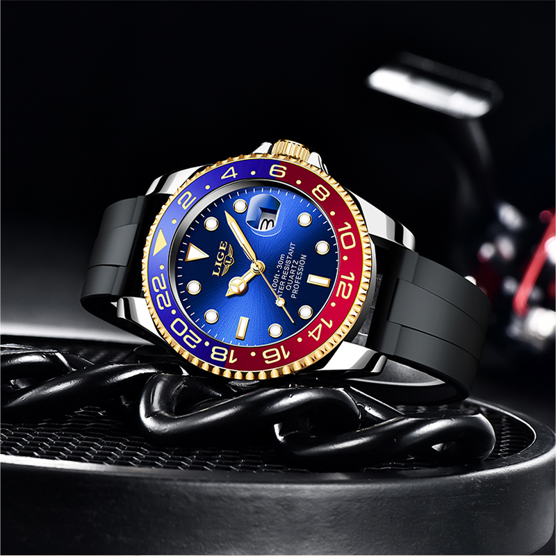 Мужские кварцевые часы LIGE 20 – обзор и цена Luxury Watch Organizer For Men