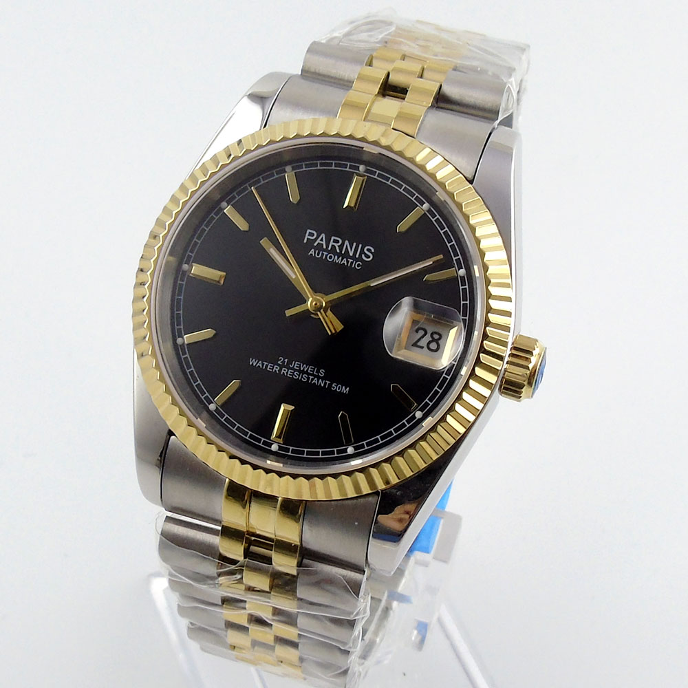 Мужские автоматические часы Pa – обзор и цена Luxury Watch Gold And Black