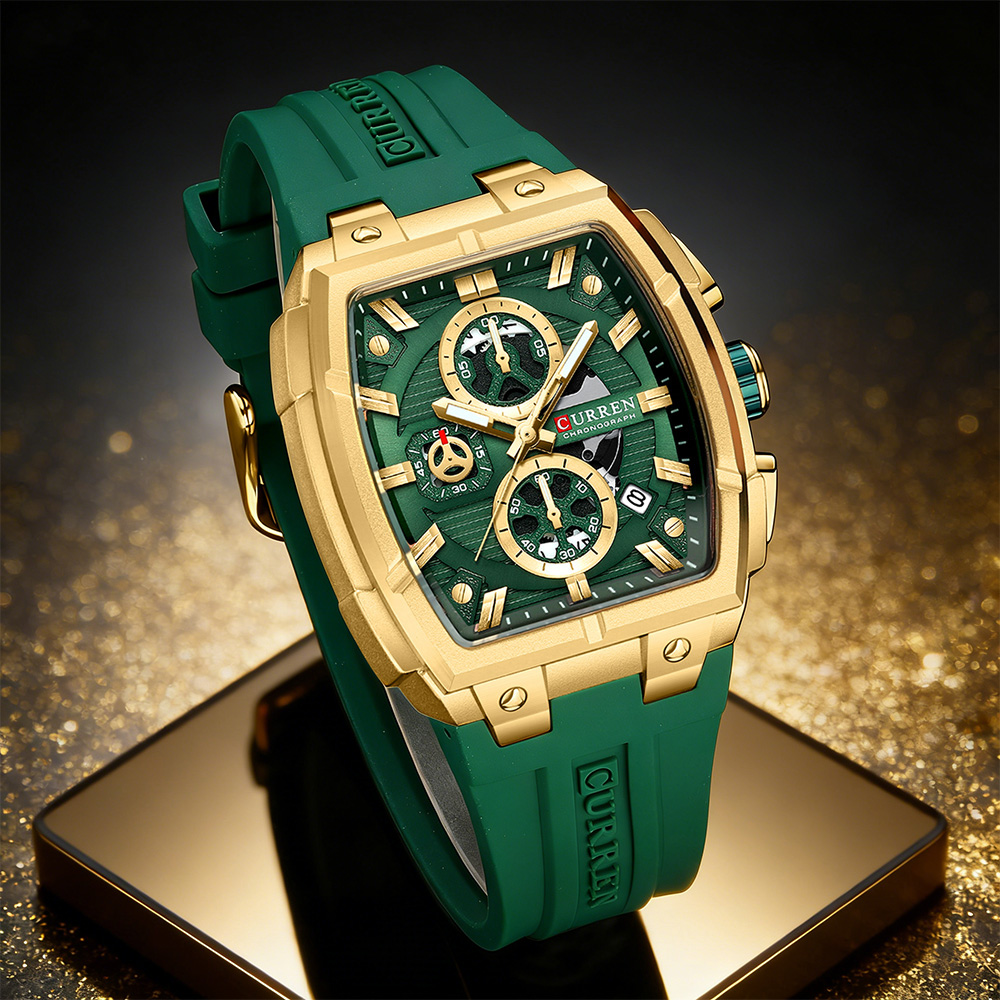 Роскошные винтажные часы CURRE – обзор и цена Luxury Watch Men