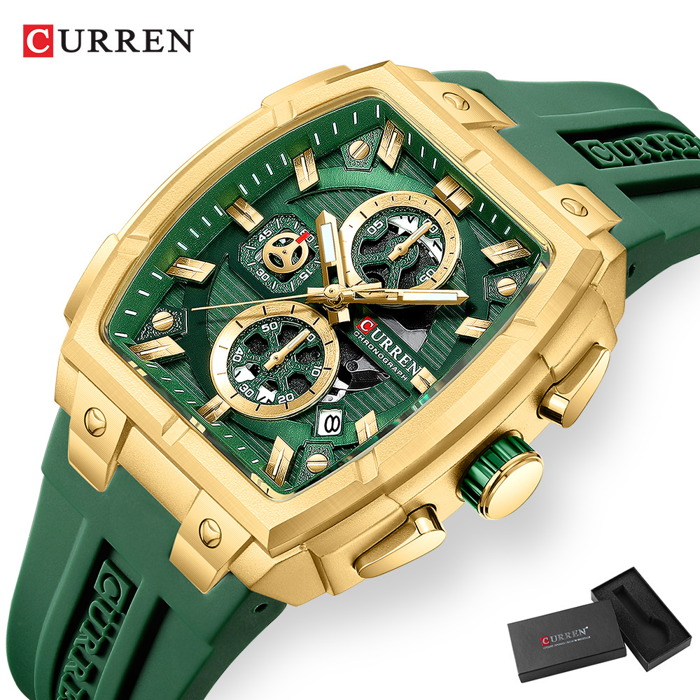 Роскошные винтажные часы CURRE – обзор и цена Luxury Watch Men