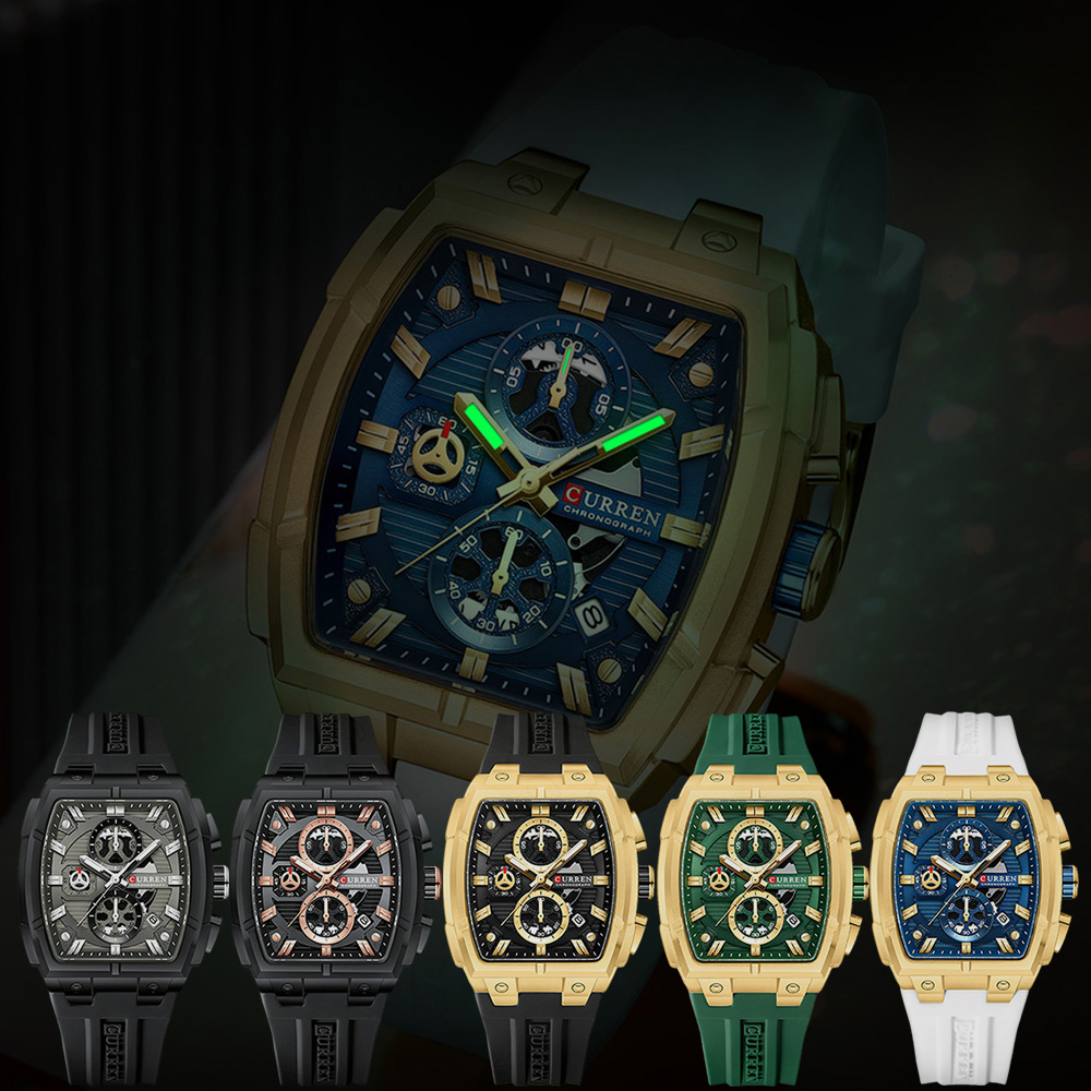 Роскошные винтажные часы CURRE – обзор и цена Luxury Watch Men