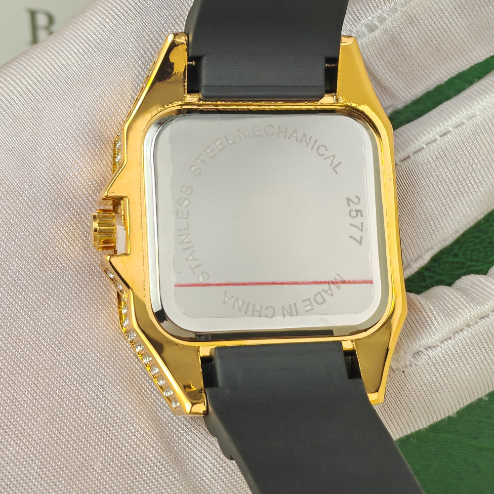 Модные мужские кварцевые часы  – обзор и цена Luxury Watch Rubber Strap