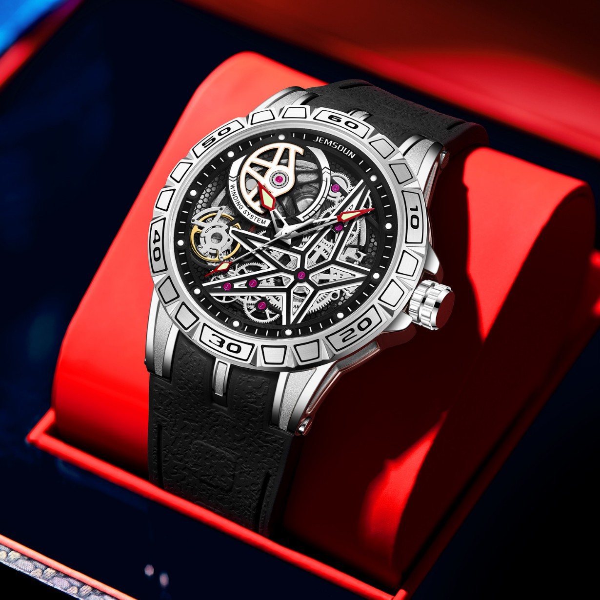 Креативные 3D кварцевые часы д – обзор и цена Luxury Watch Rubber Strap