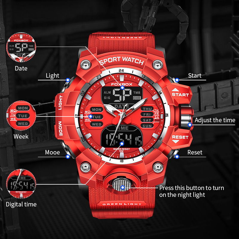 Мужские военные часы FOXBOX LI – обзор и цена Luxury Watch Organizer For Men