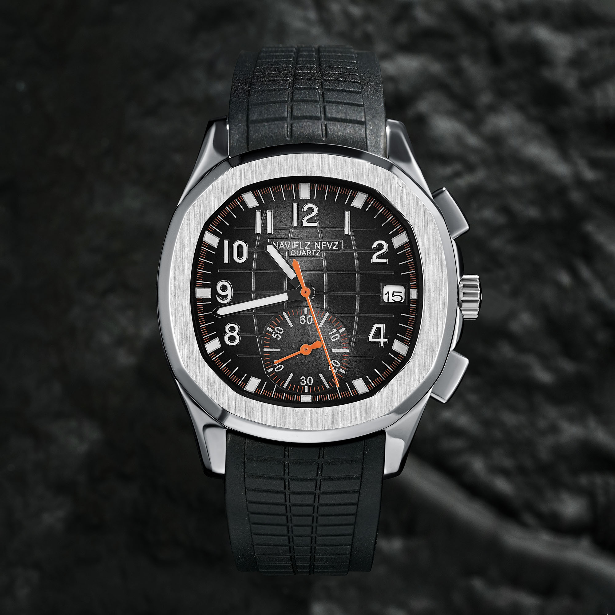Мужские роскошные часы NAVIFLZ – обзор и цена Luxury Watch Rubber Strap