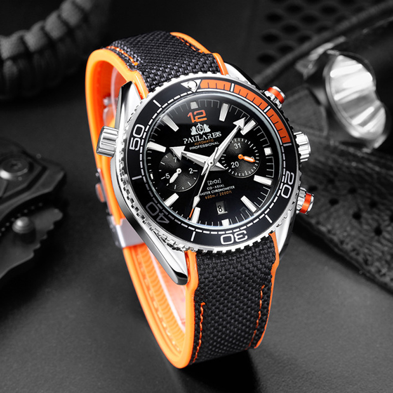 PAULAREIS P Роскошные мужские  – обзор и цена Luxury Watch Rubber Strap