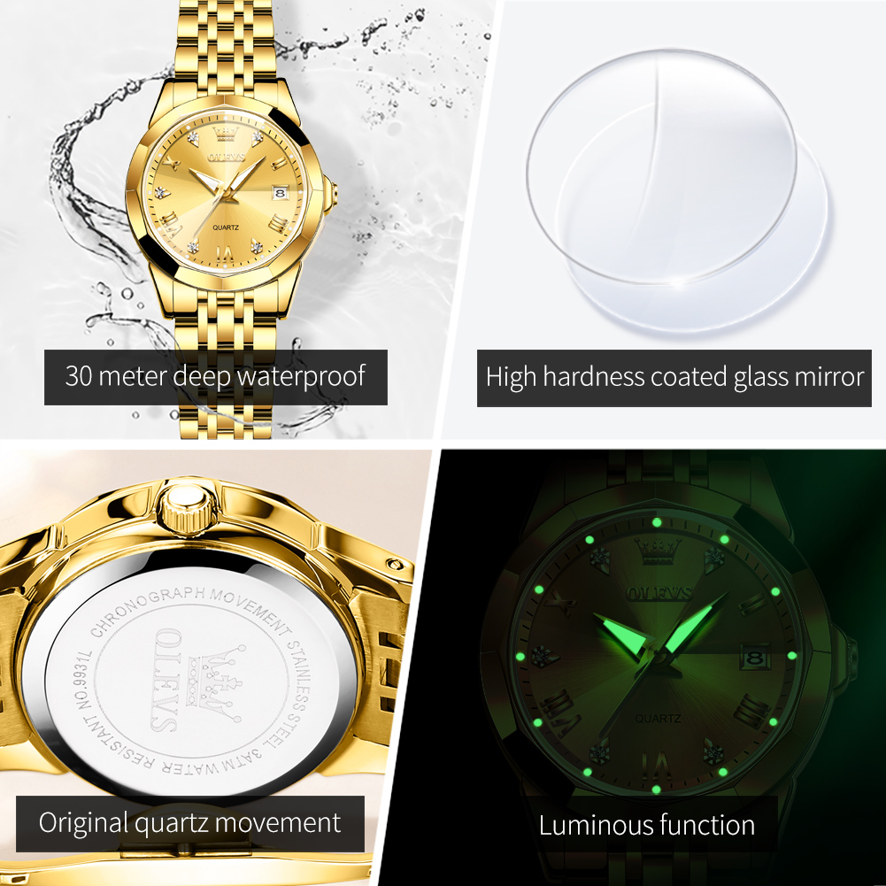 OLEVS модные золотые часы для  – обзор и цена Luxury Watch Female