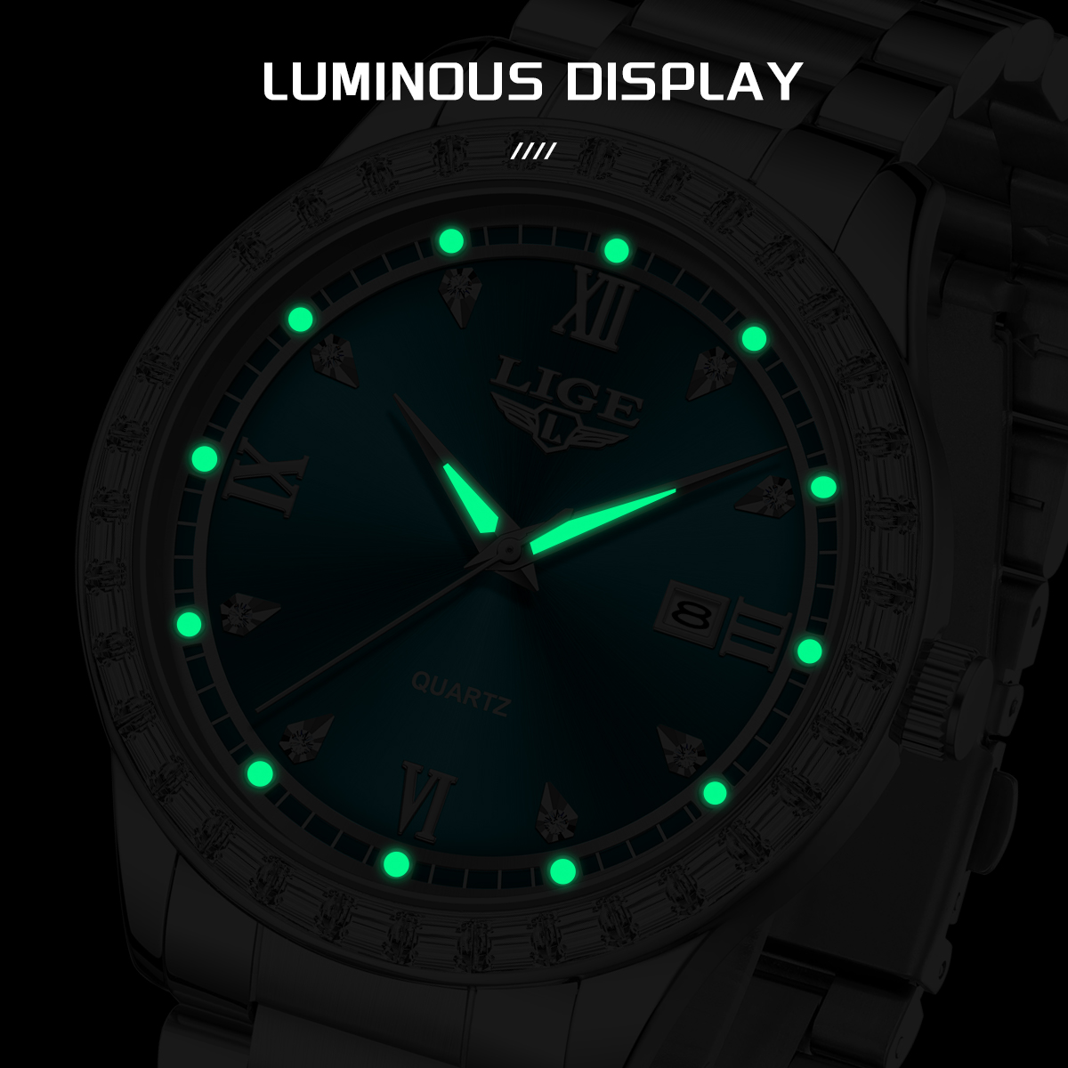 LIGE Роскошные модные кварцевы – обзор и цена Luxury Watch Men