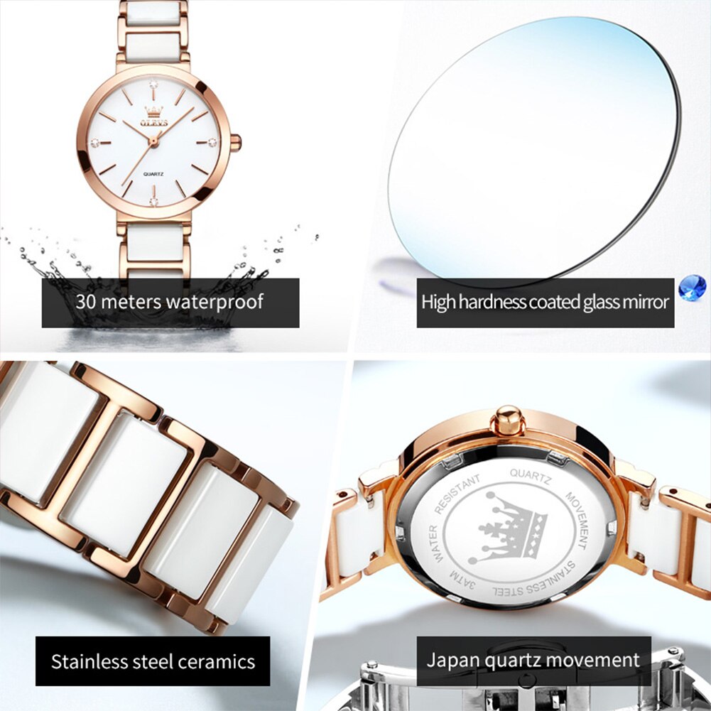 Женские кварцевые часы с керам – обзор и цена Luxury Watch Female